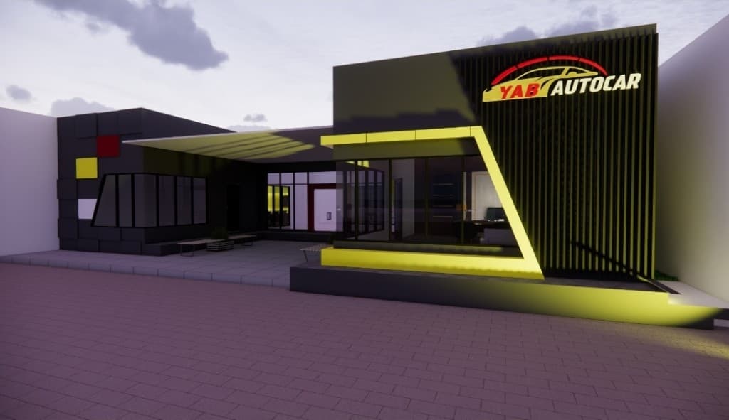 Gedung showroom YAB AUTOCAR